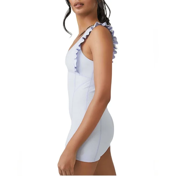 🎉HP NWT Free People Movement Ruffle Me Up One-piece Shortie - Size  L - Picture 4 of 17